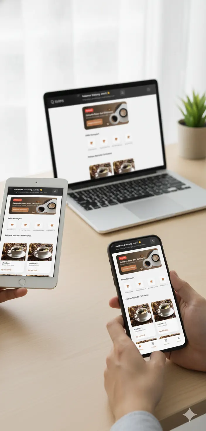 Kopi Kelana - Coffee Shop App mockup 3